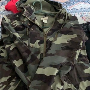 Army zip up jacket